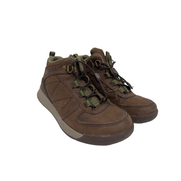 Merrell Burnt Rock Brown Leather Hiking Boot Shoe - Picture 1 of 8